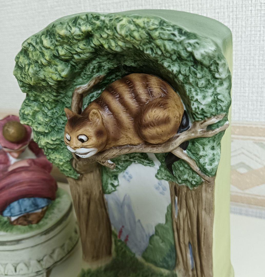 【希少品】不思議の国のアリス　陶器製フィギュア＆オルゴール　5品