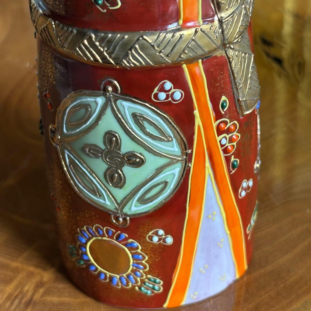 九谷焼　立雛　屏風付き　雛人形　お雛様