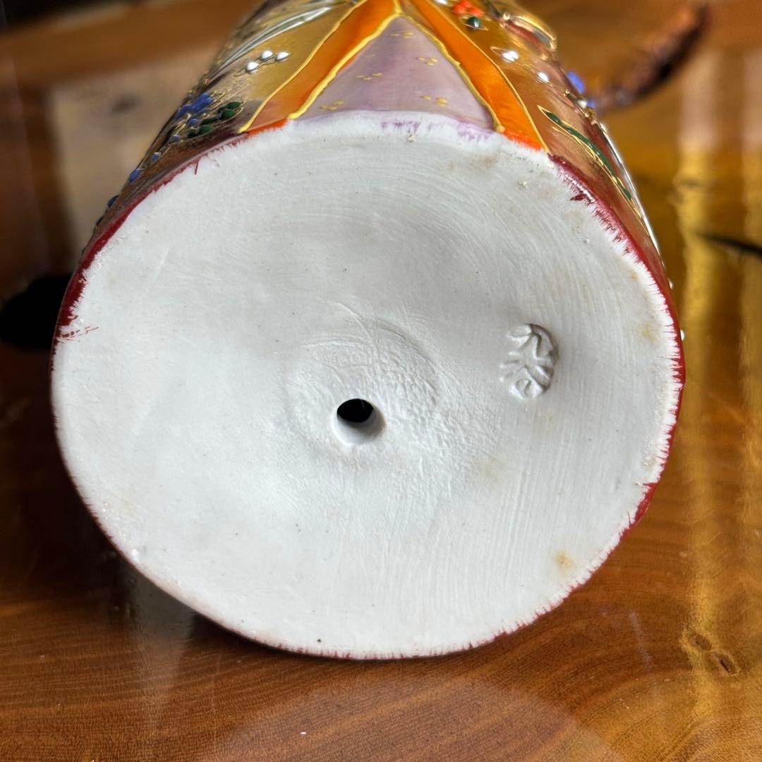 九谷焼　立雛　屏風付き　雛人形　お雛様