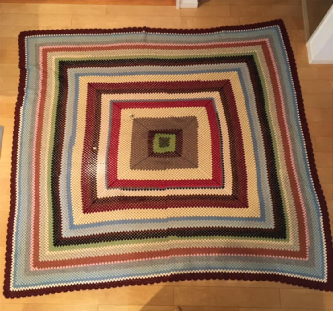 手編みこたつカバーレトロサイズ大きめ