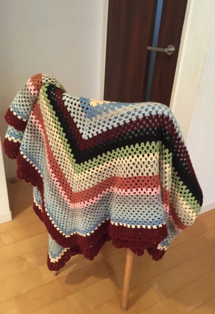 手編みこたつカバーレトロサイズ大きめ