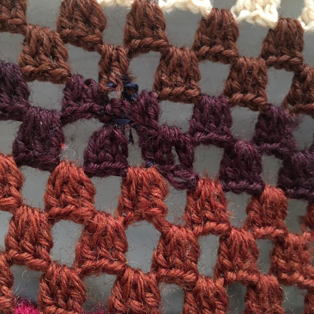 手編みこたつカバーレトロサイズ大きめ