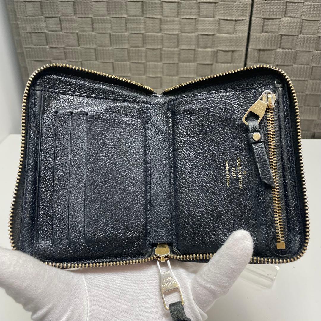 ト*ジ様 LOUIS VUITTON アンプラント　スクレット　ブラック二つ折り