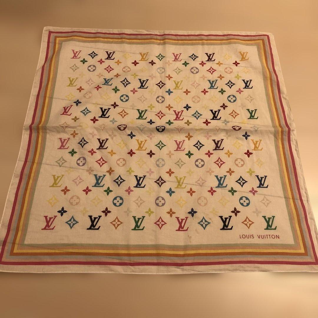 ヴィトン村上隆　マルチカラー　スカーフ