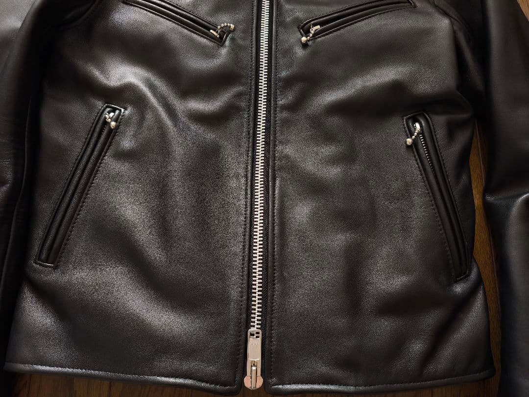 JAMES GROSE クラブマン　カウレザーライダース　サイズ36