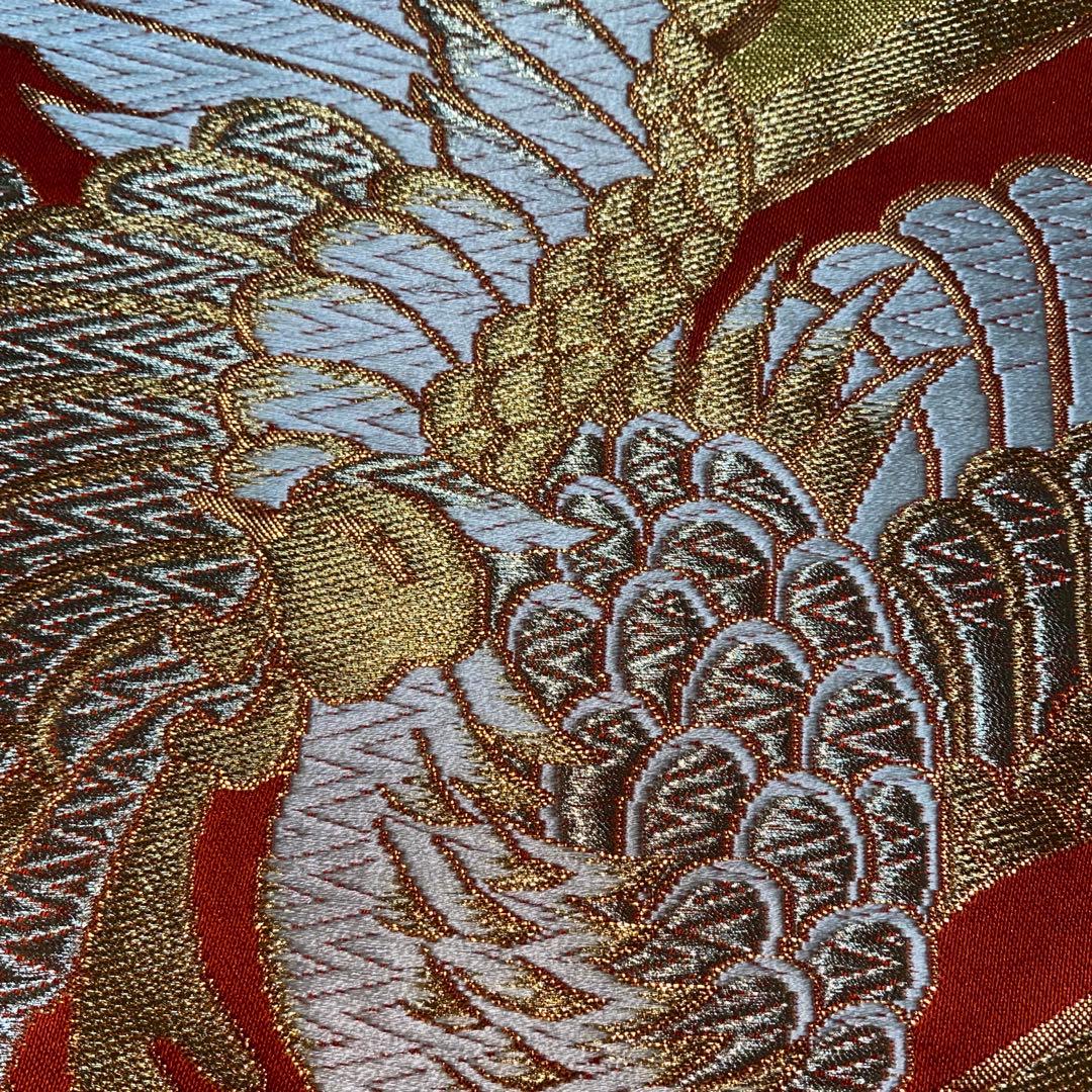 テーブルランナー　吉祥鳳凰　帯リメイク