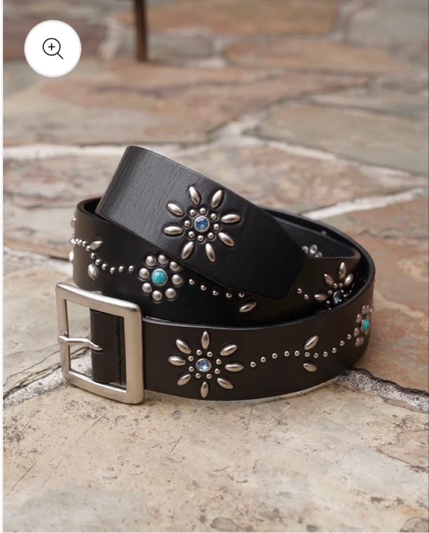 archiveレザー スタッデット ベルト