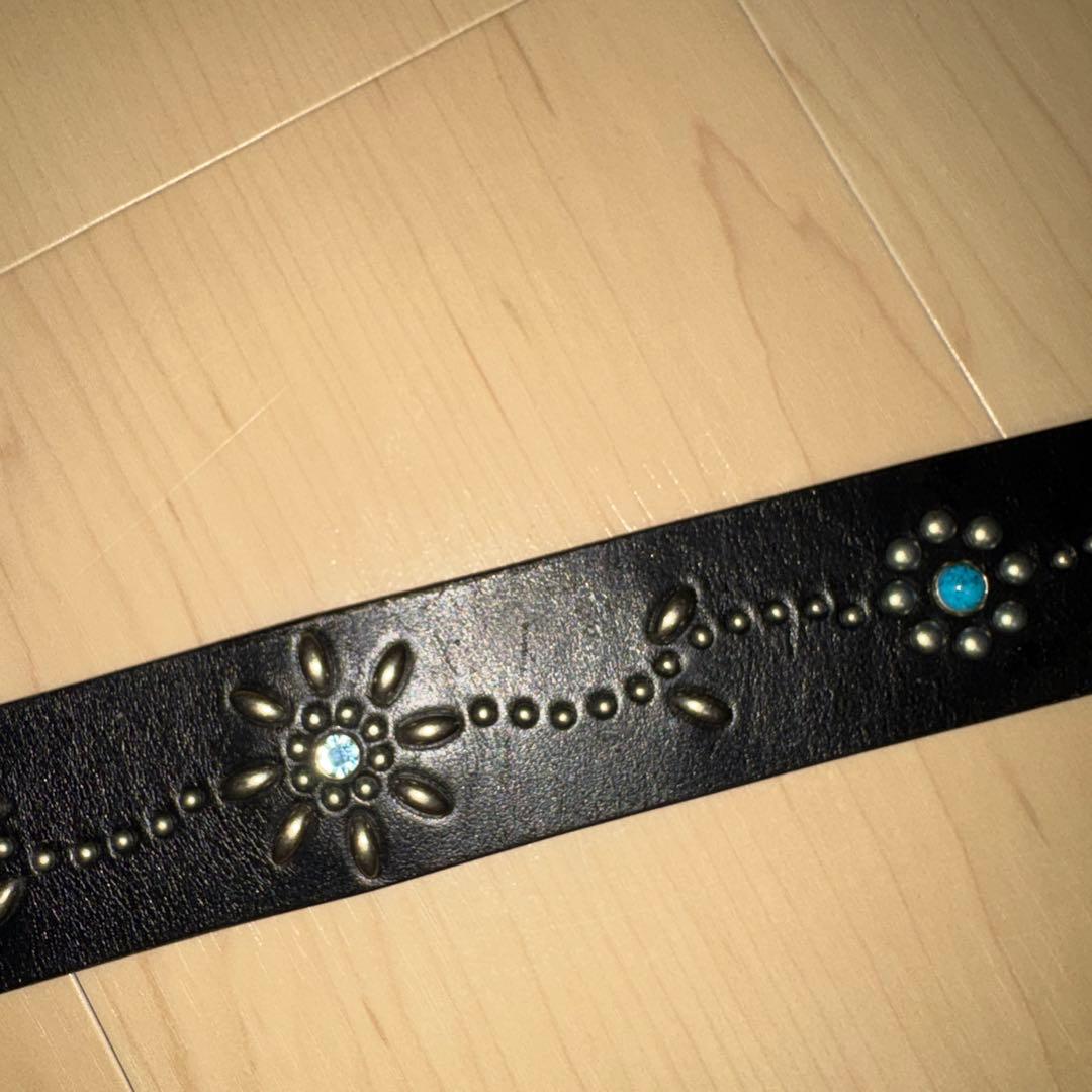 archiveレザー スタッデット ベルト