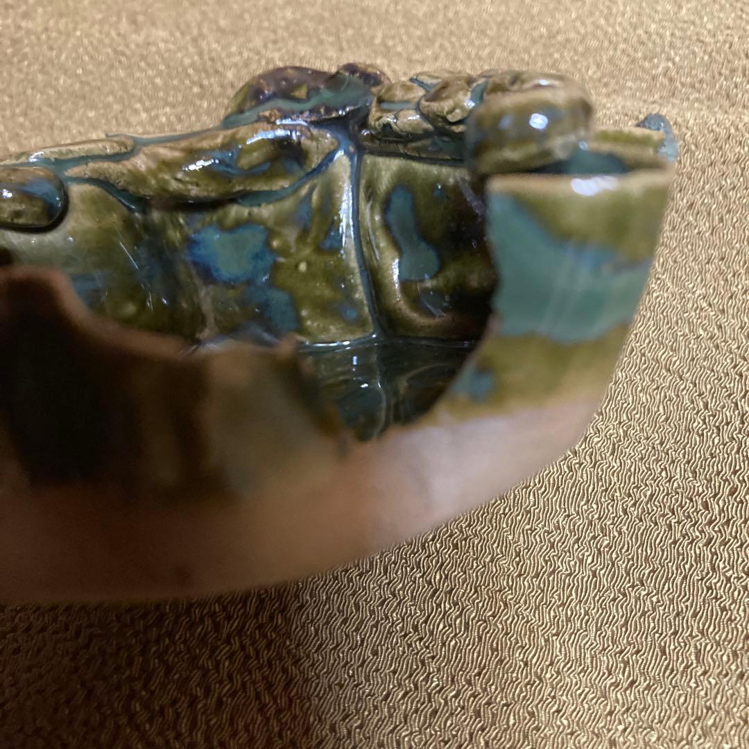 ぶどうの葉形 向付 6客 和食器 懐石料理道具 1客カケ有(最後2枚の写真) ￼