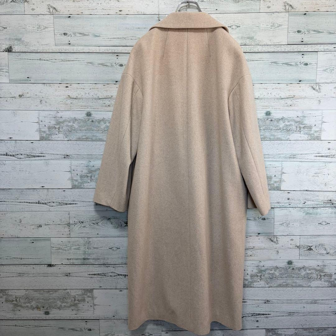 ☆ほぼ未使用☆セオリーリュクス　メルトン素材オーバーサイズロングコート　ベージュ