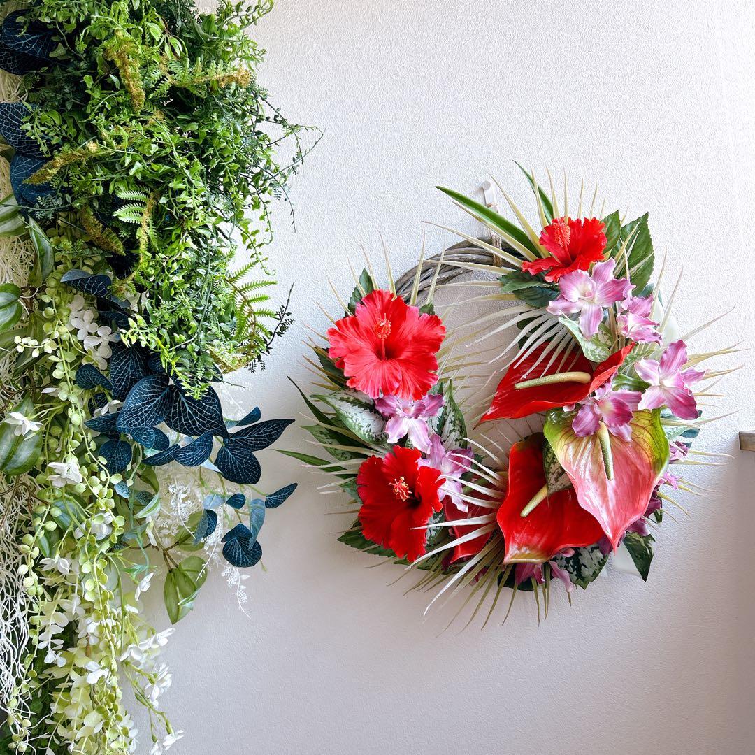 BIGハイビスカスリース ハンドメイド