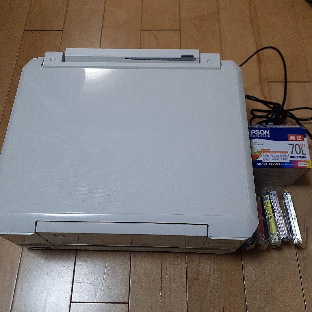 EPSON★【中古】プリンターEP-805 AW【新品】IC6CL70Lインク