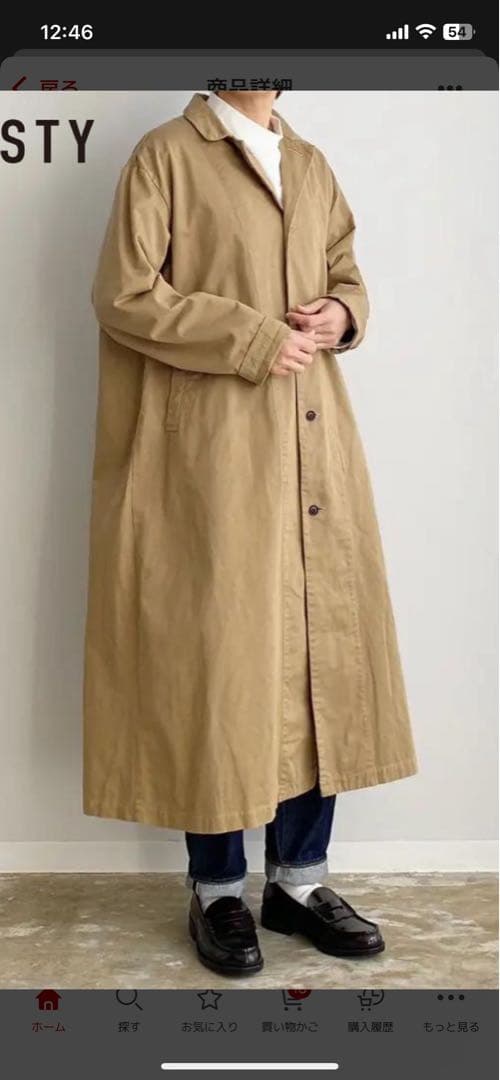 HARVESTY / ハーべスティ　オーバーコート