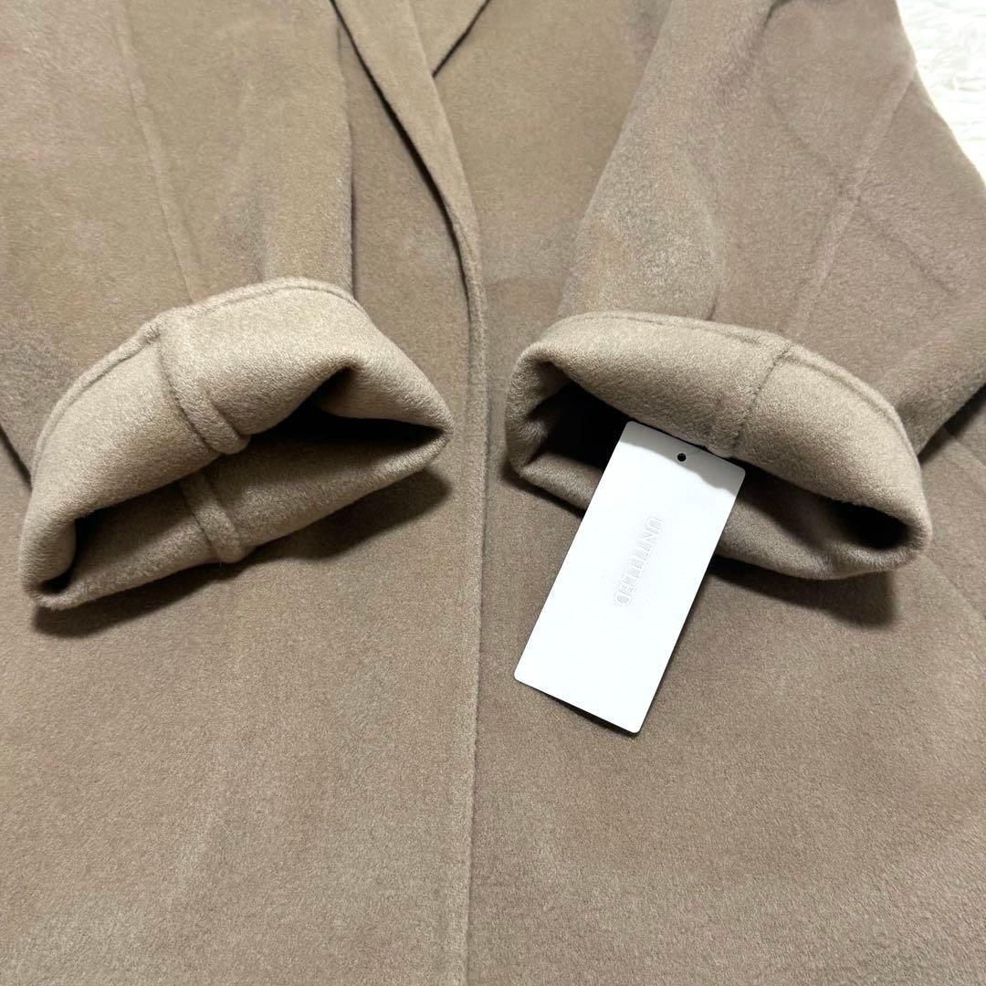 【新品タグ付✨】UNTITLED リバー素材 オーバーチェスターコート L