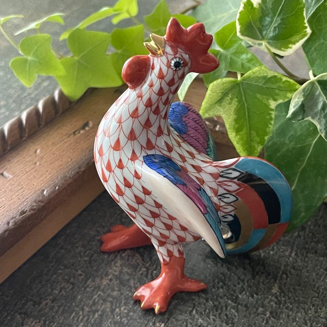 HEREND ゾディアック　十二支フィギュリン　赤　2005年 トリ