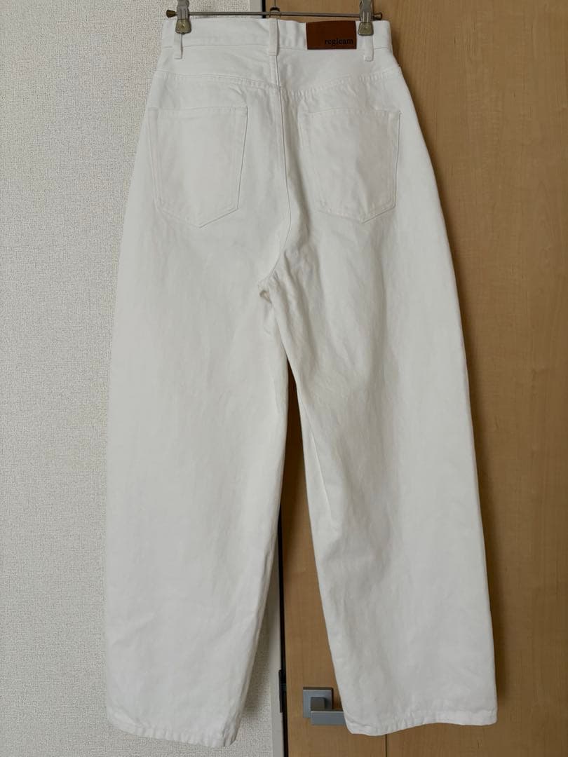 【新品タグ付】regleamリグリームカーブワイドデニムS