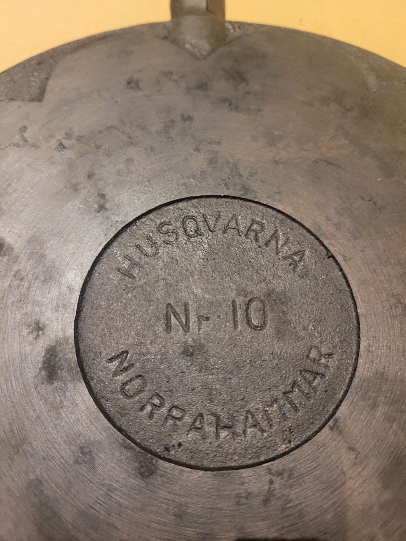 1920年代 スウェーデン 鋳鉄ワッフルメーカー Husqvarna