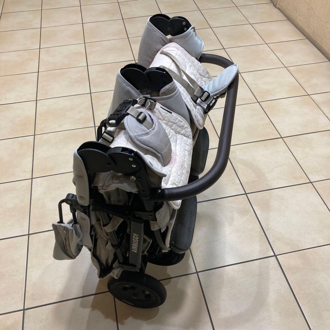 エアバギーココダブルEXフロムバース 2人乗りベビーカー アースサンドカラー