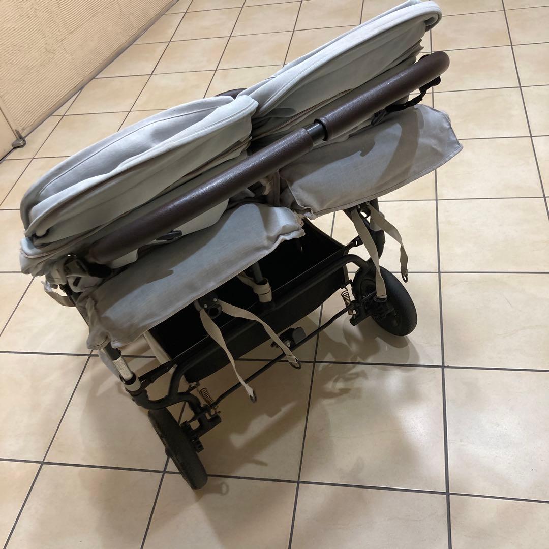 エアバギーココダブルEXフロムバース 2人乗りベビーカー アースサンドカラー