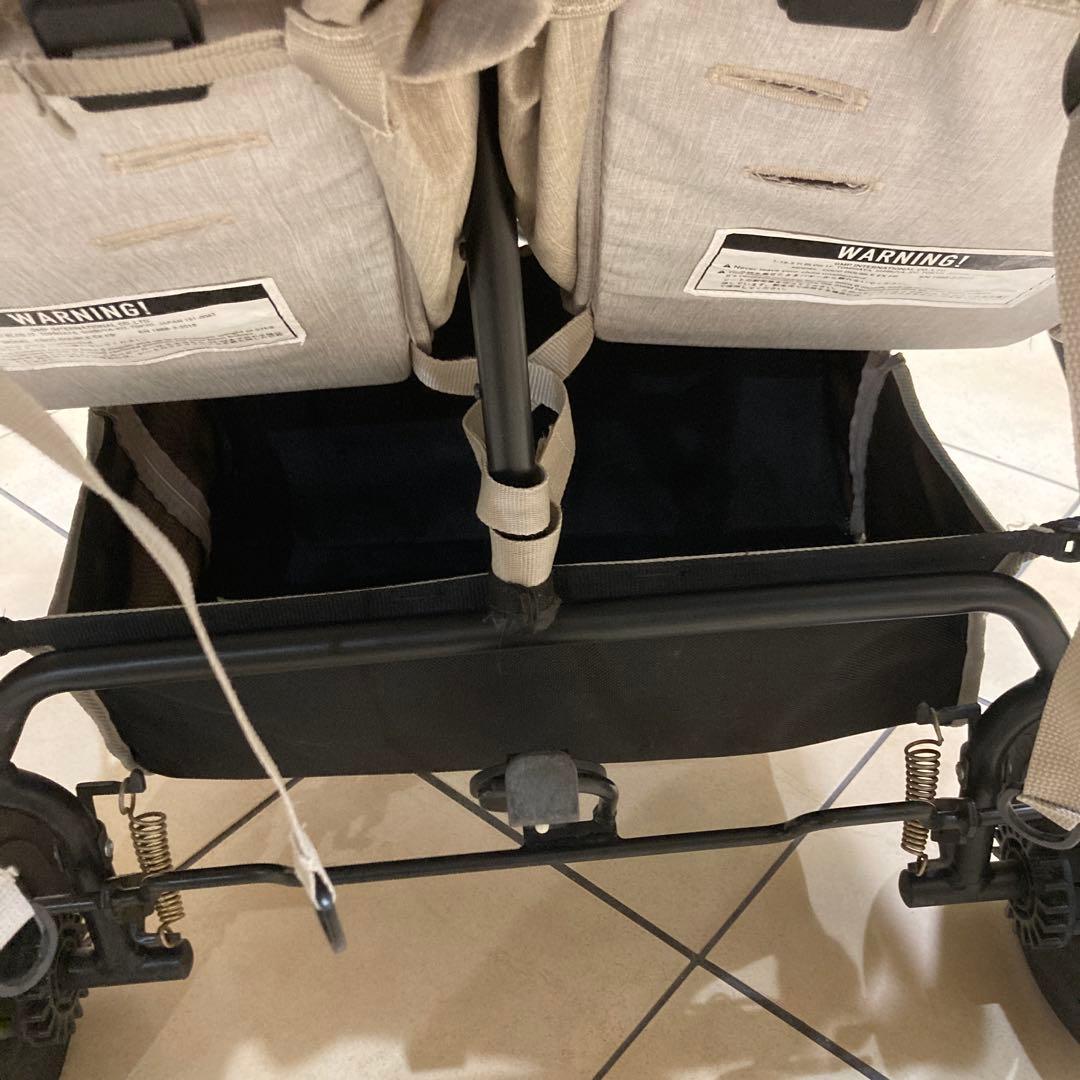 エアバギーココダブルEXフロムバース 2人乗りベビーカー アースサンドカラー