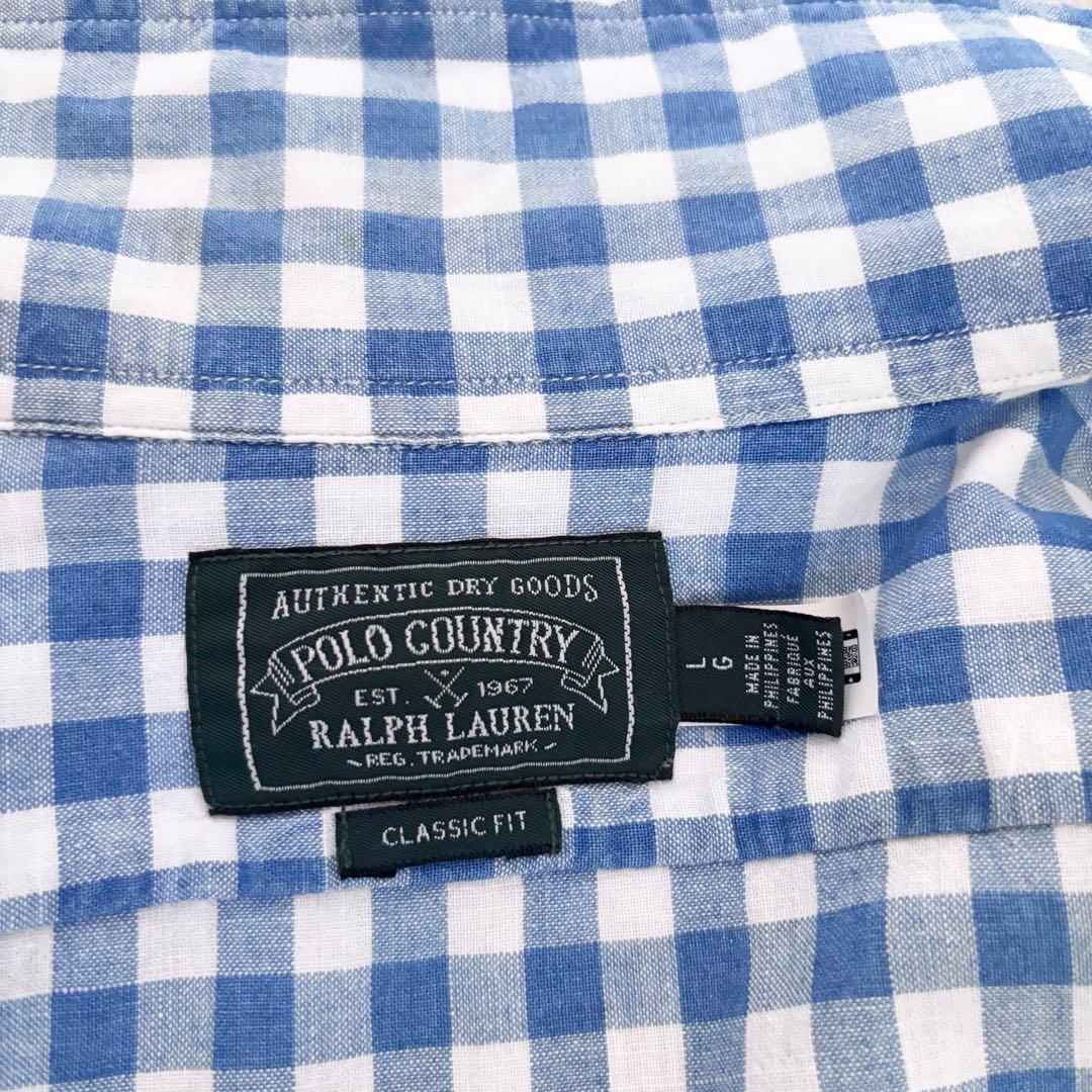ポロカントリー 復刻 長袖チェックシャツ RRL