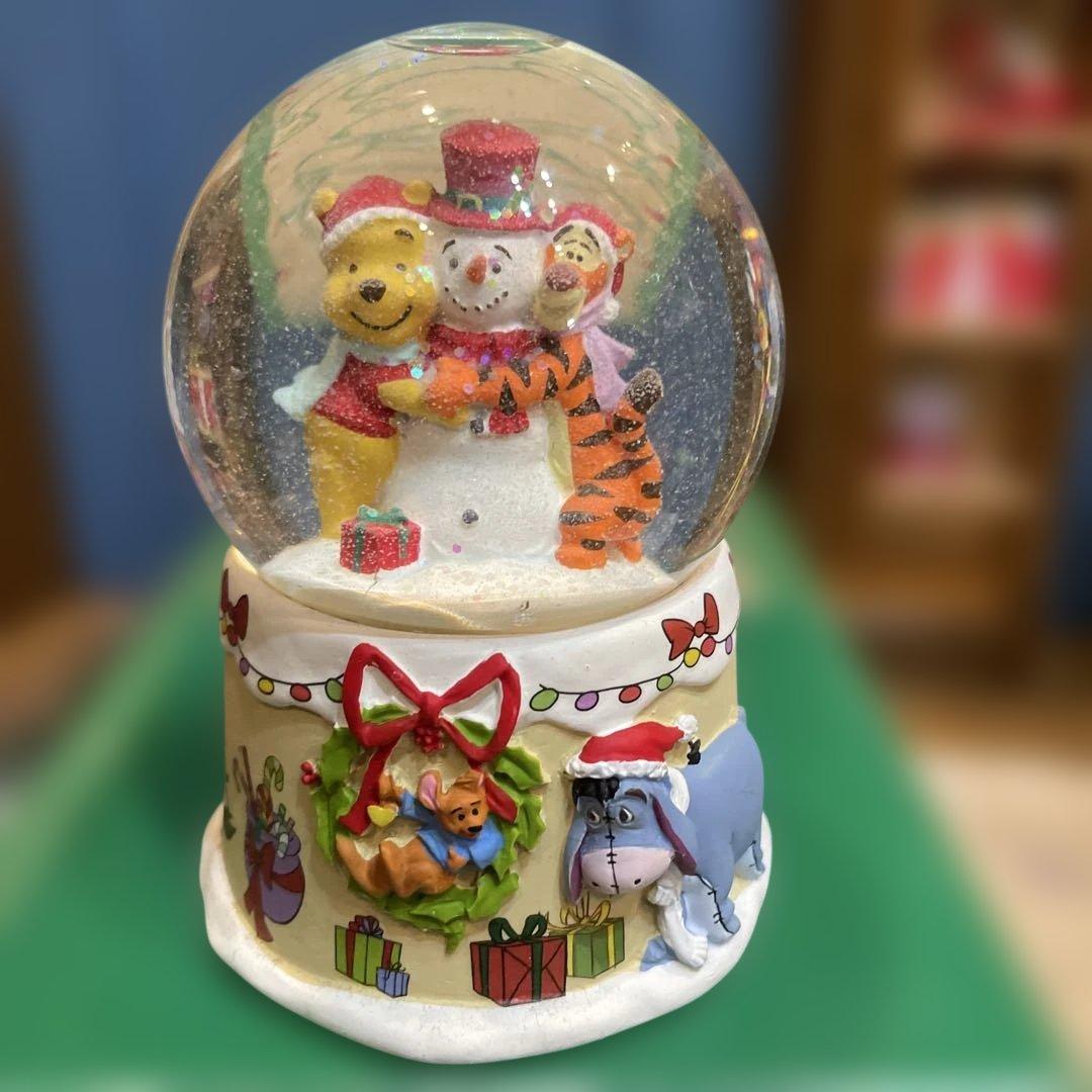 くまのプーさん クリスマス 森のおうちと大きなツリー　リース　スノーグローブ