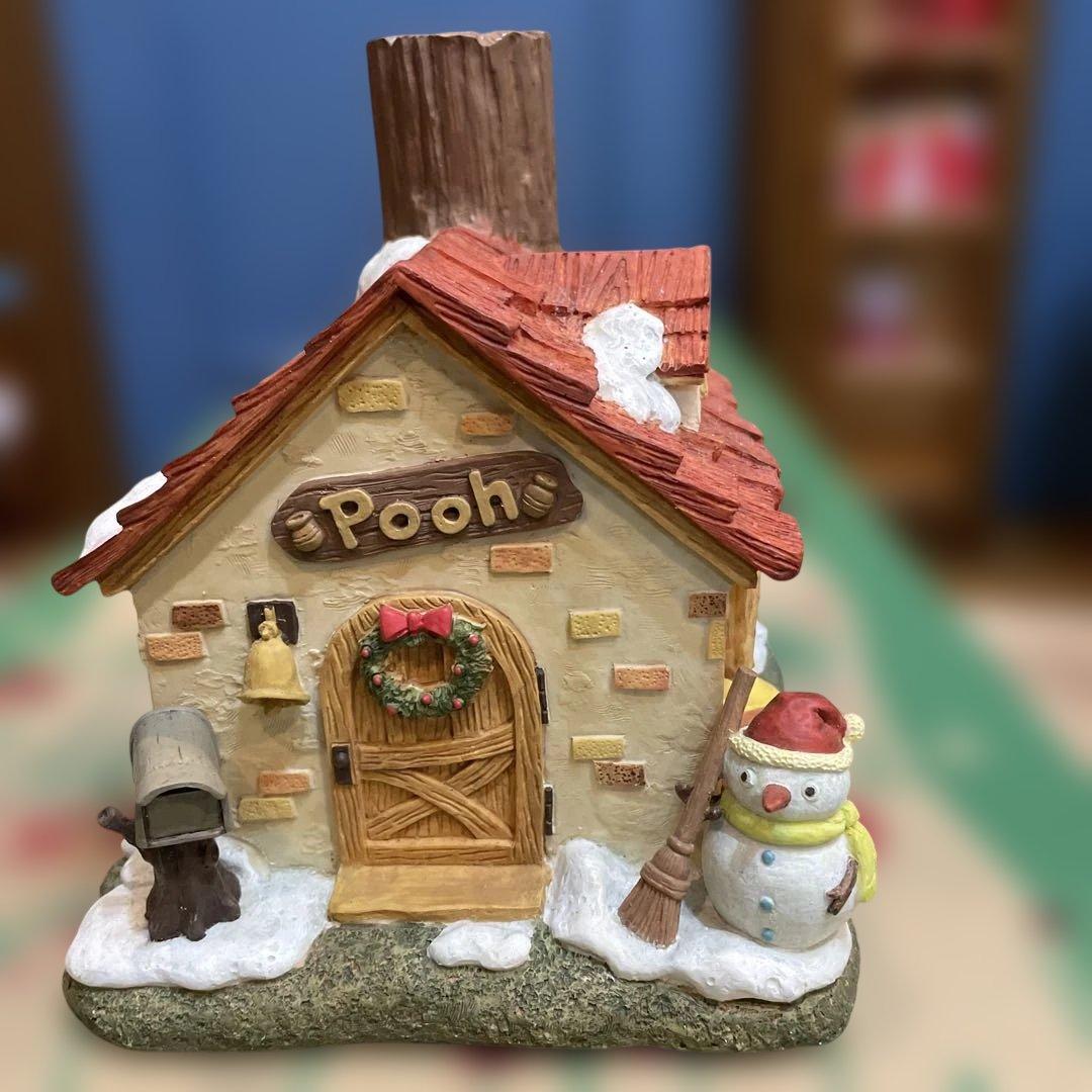 くまのプーさん クリスマス 森のおうちと大きなツリー　リース　スノーグローブ