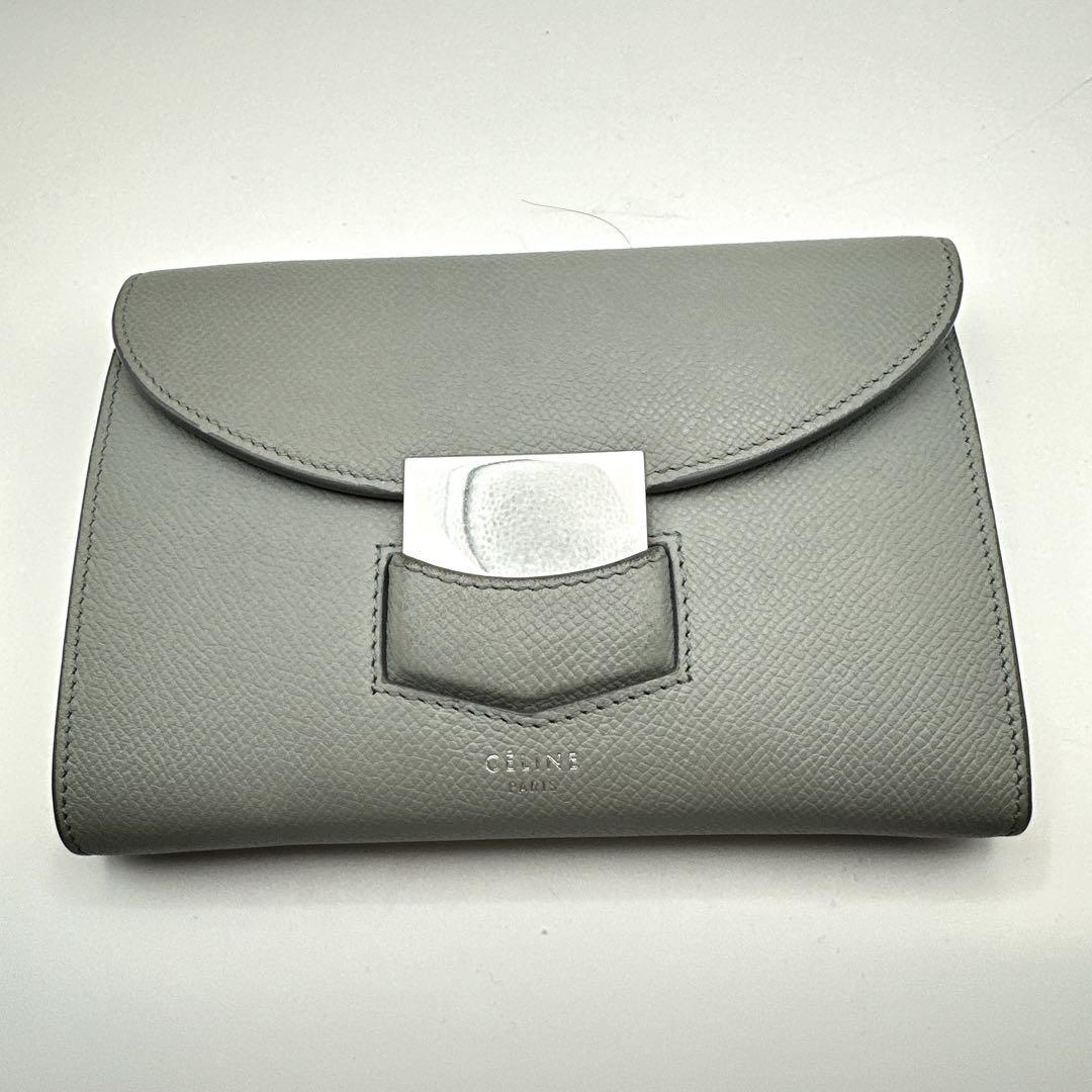 CELINEセリーヌTrotterトロッター 財布 グレー マルチファンクション