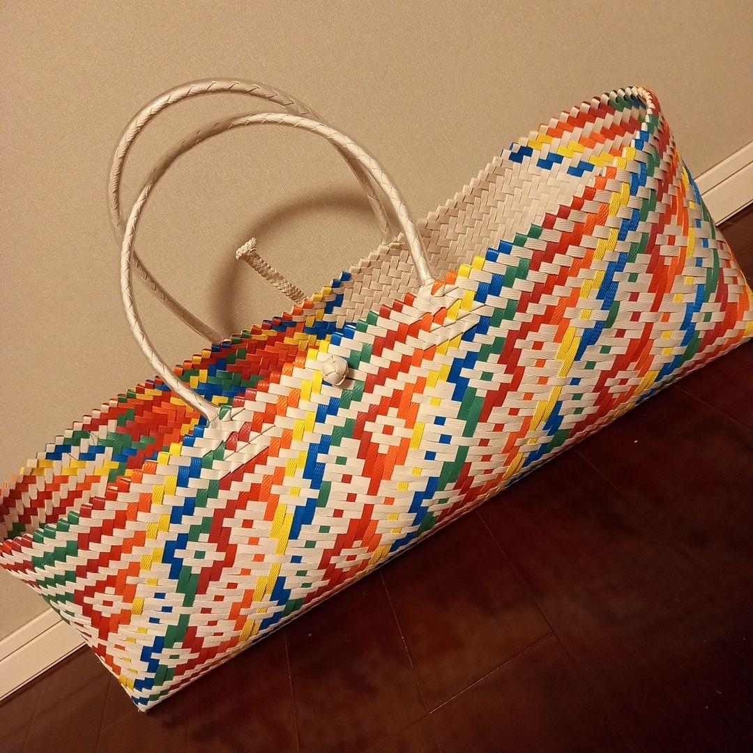 お値下　美品 匿名配送こみ プラかご ヨガバッグ 手作り 1点