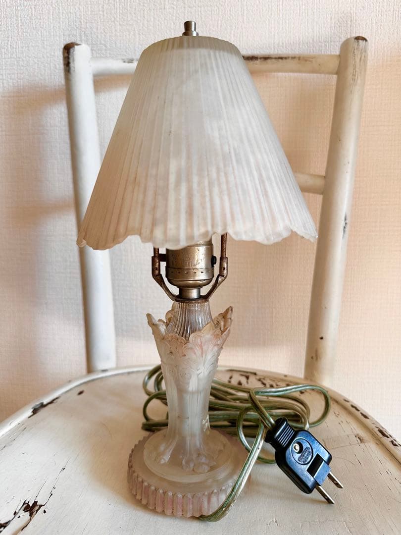 アンティーク　アールデコ調テーブルランプ　1930年代