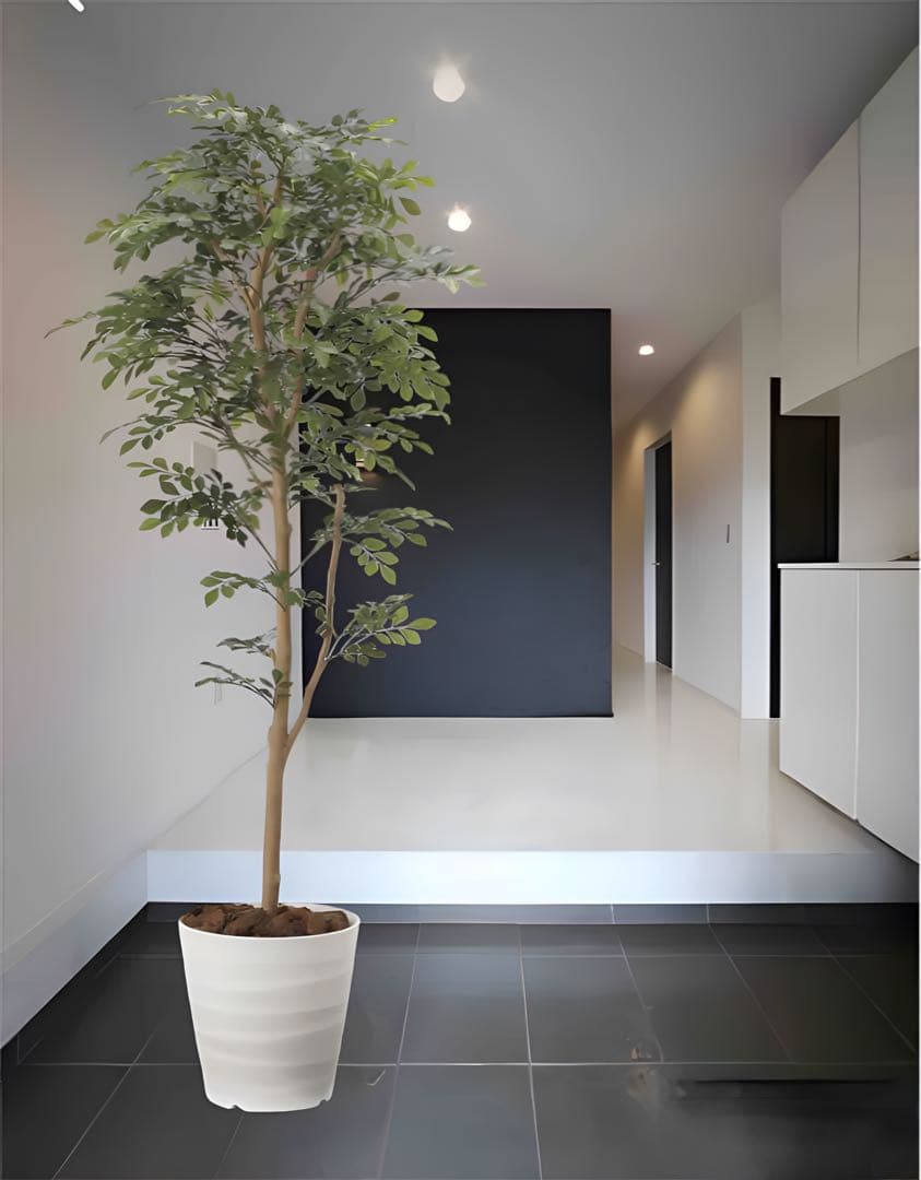 光触媒　人工観葉植物　ウォールグリーン　フェイクグリーン　トネリコ1.6m