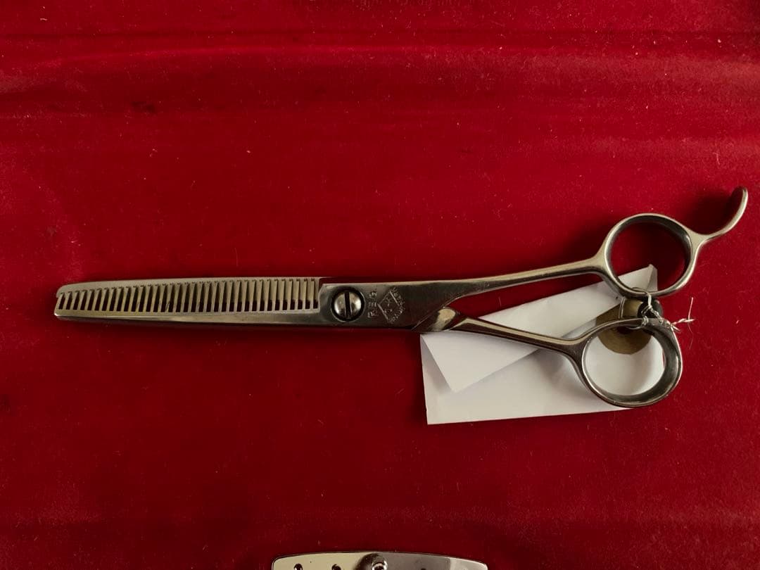 研ぎ済　美品　OK REG セニングシザー 35目