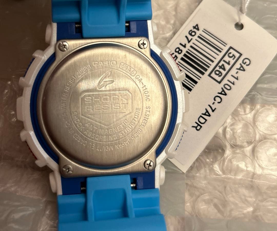 G-SHOCK アナログ　アナデジ　腕時計　ホワイト/ブルー/レッド