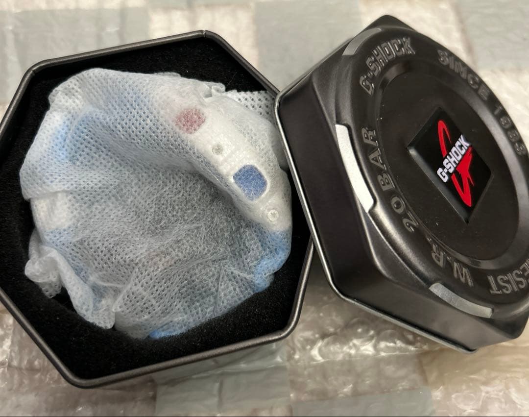 G-SHOCK アナログ　アナデジ　腕時計　ホワイト/ブルー/レッド