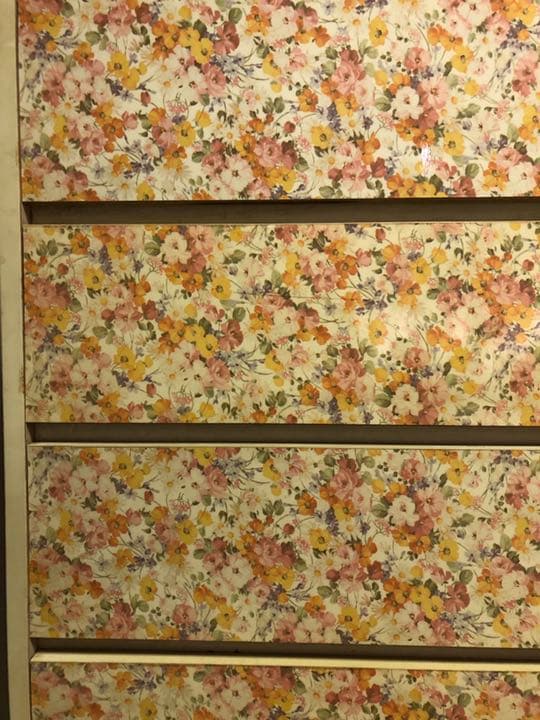 花柄チェスト B (タンス)昭和　レトロポップ　姫タンス　ファンシー　70s