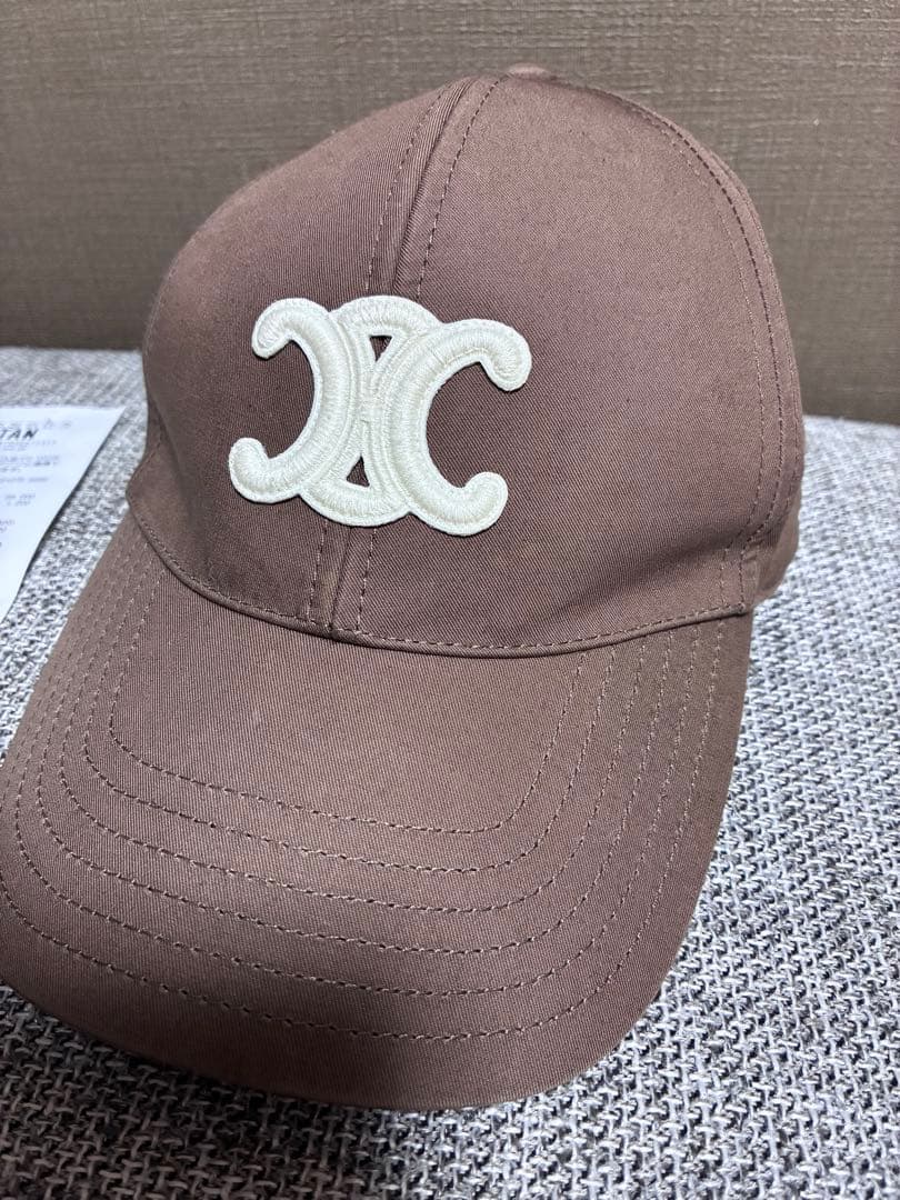 CELINE⭐︎セリーヌ　ブラウンベースボールキャップ サイズM