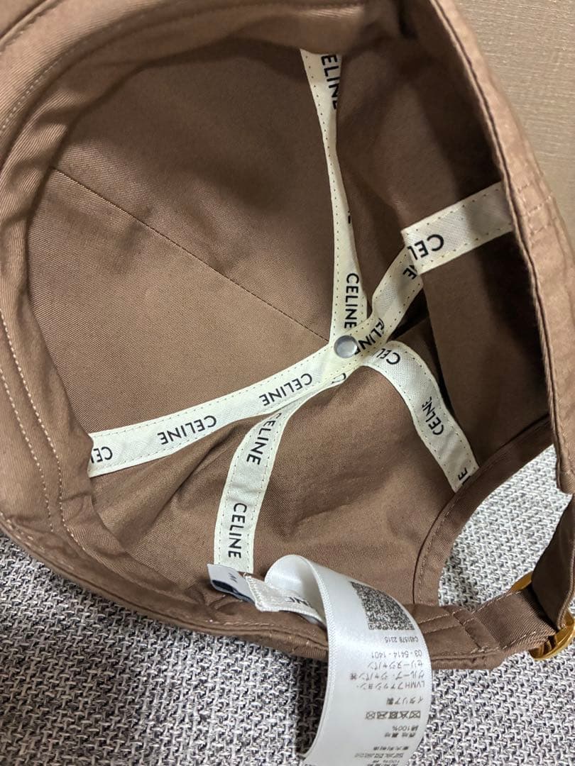 CELINE⭐︎セリーヌ　ブラウンベースボールキャップ サイズM