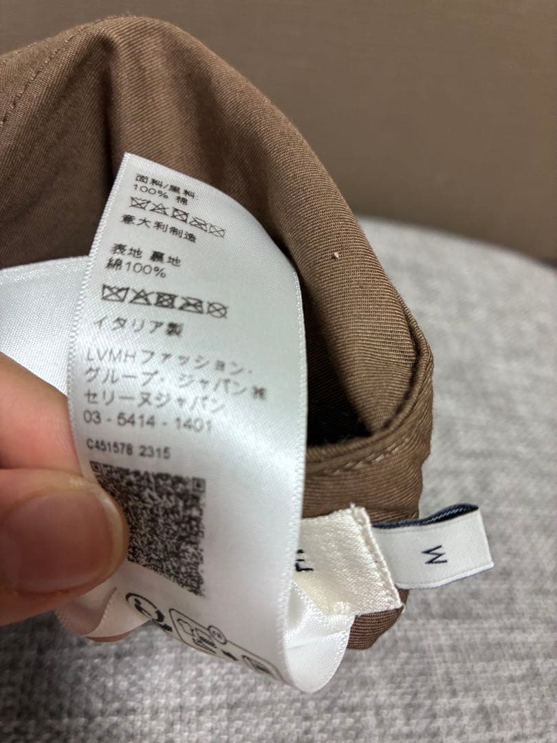 CELINE⭐︎セリーヌ　ブラウンベースボールキャップ サイズM