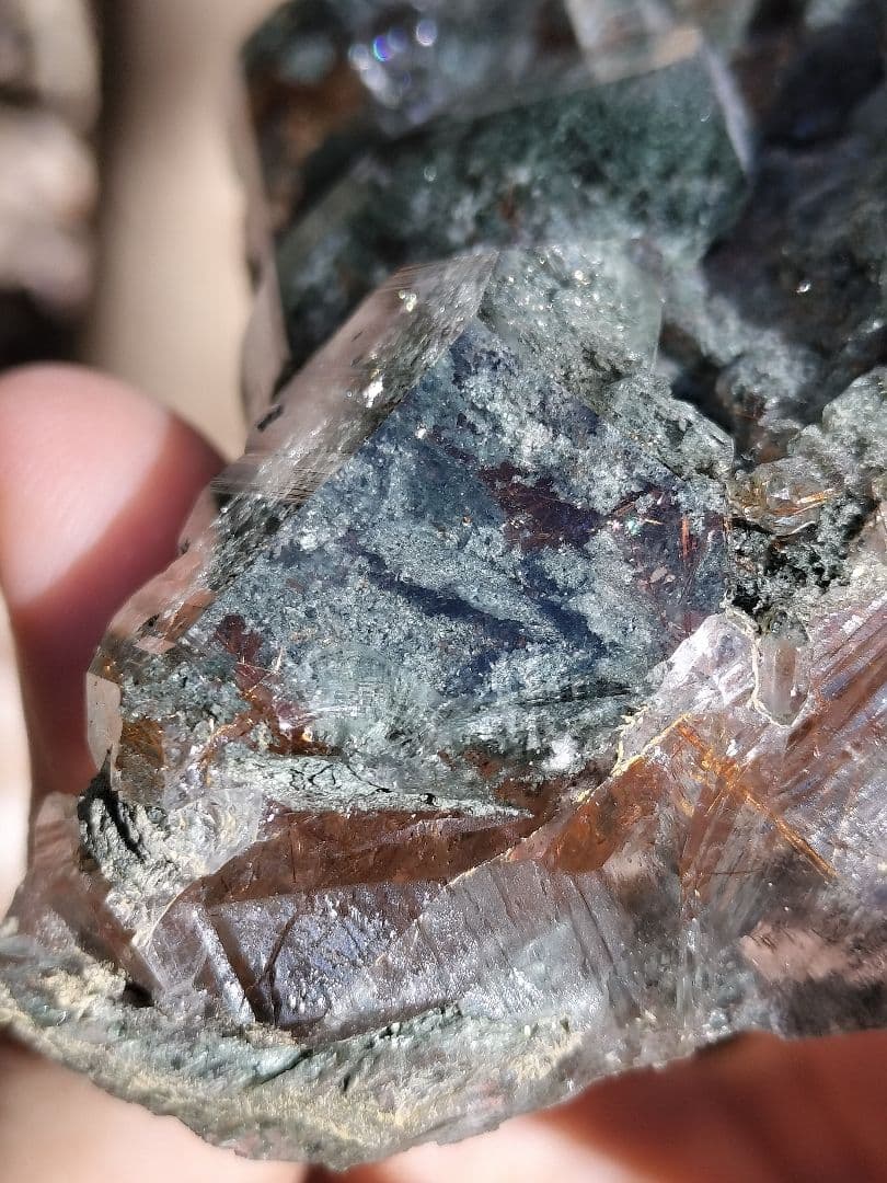 【激渋ルチル】マニハール産ルチルクォーツ原石