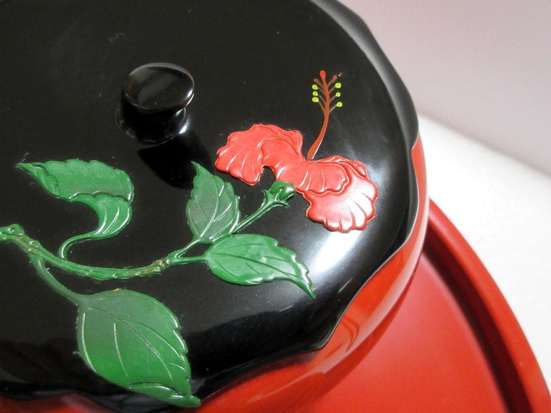 【美品】琉球漆器 菓子器 銘々皿 茶托 丸盆 計12点まとめて / 沖縄伝統工芸