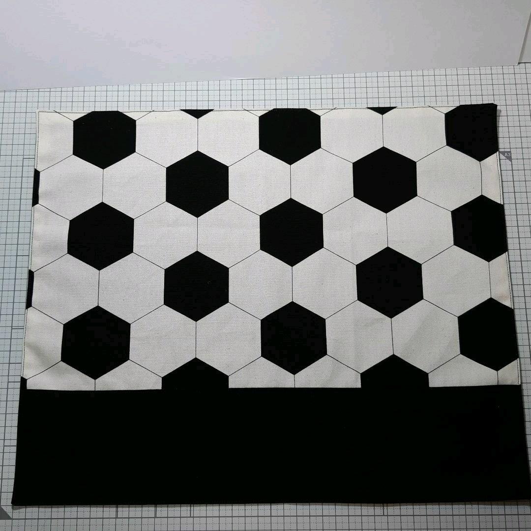 オーダー 給食3点セット サッカーボール(給食袋 コップ袋 ランチマット)男子