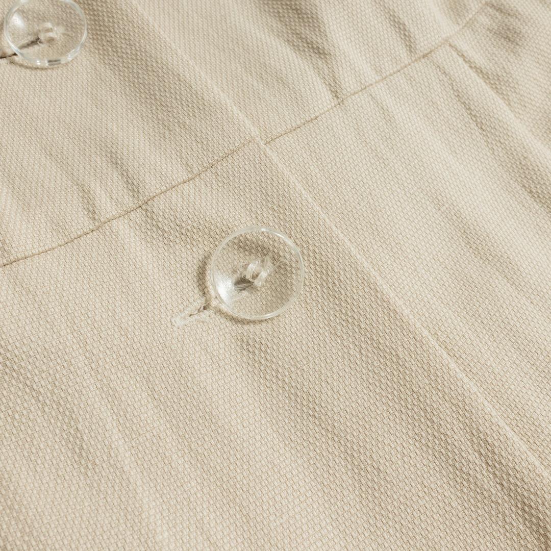 美品 saqui サキ コットンリネン コンビネゾン ベージュ 伊藤まさこ