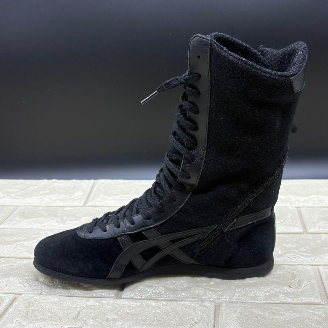 【美品】オニツカタイガー レースアップブーツ タイチ ヒイナ 雛 23 ブラック