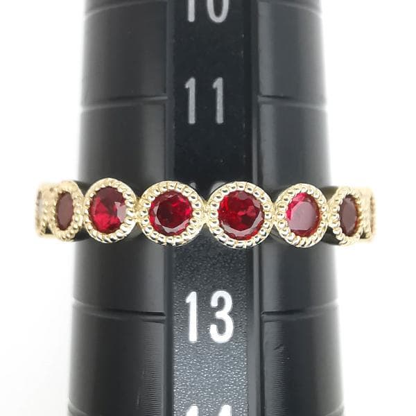 パーセルジュエリー K10 スピネル リング ミルシェノン