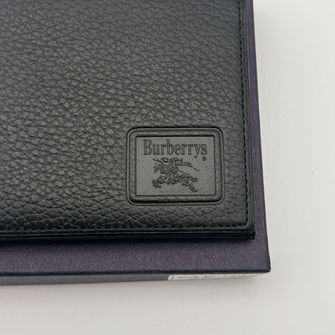 【新品未使用】Burberrys バーバリー 長財布 お札入れ レザー ブラック