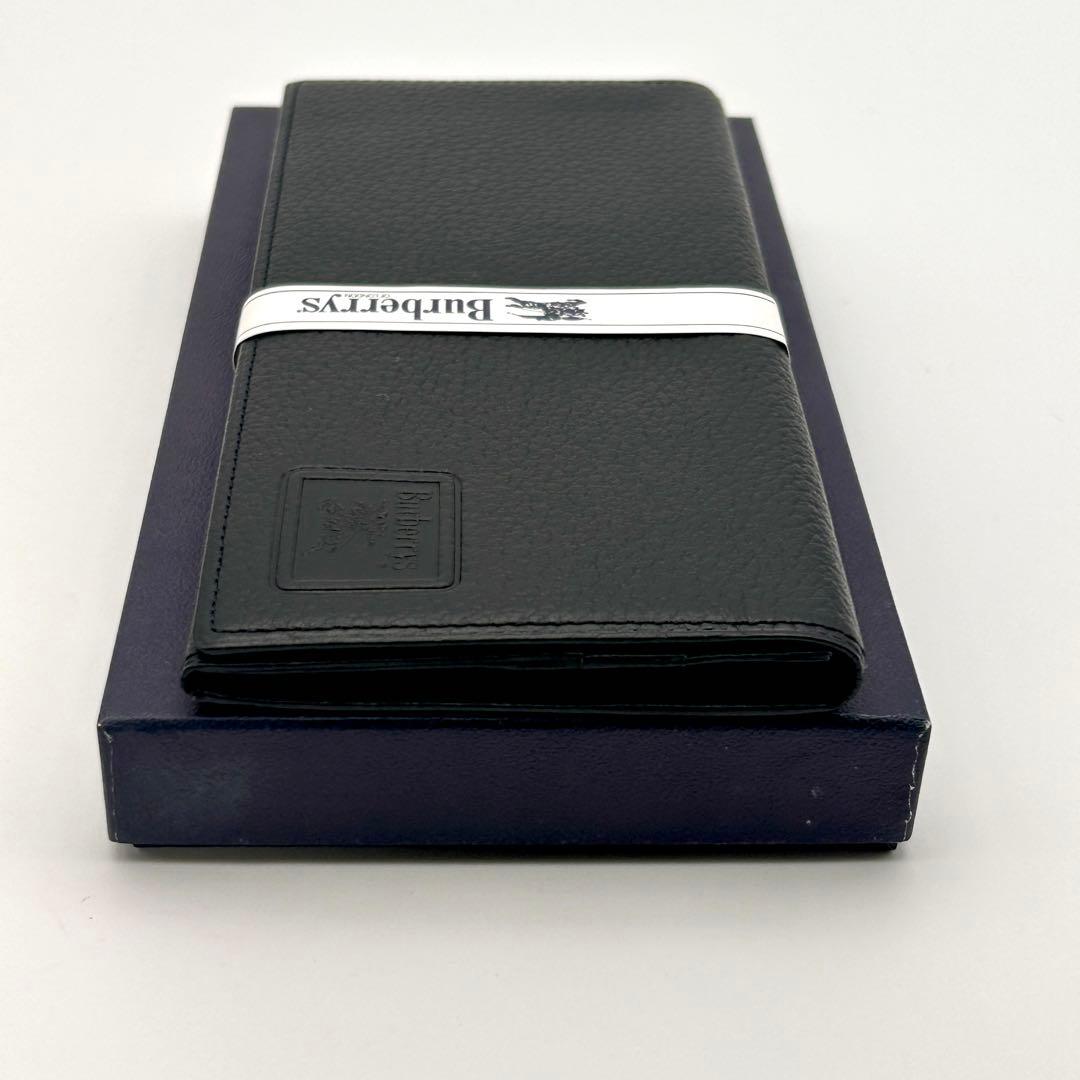 【新品未使用】Burberrys バーバリー 長財布 お札入れ レザー ブラック