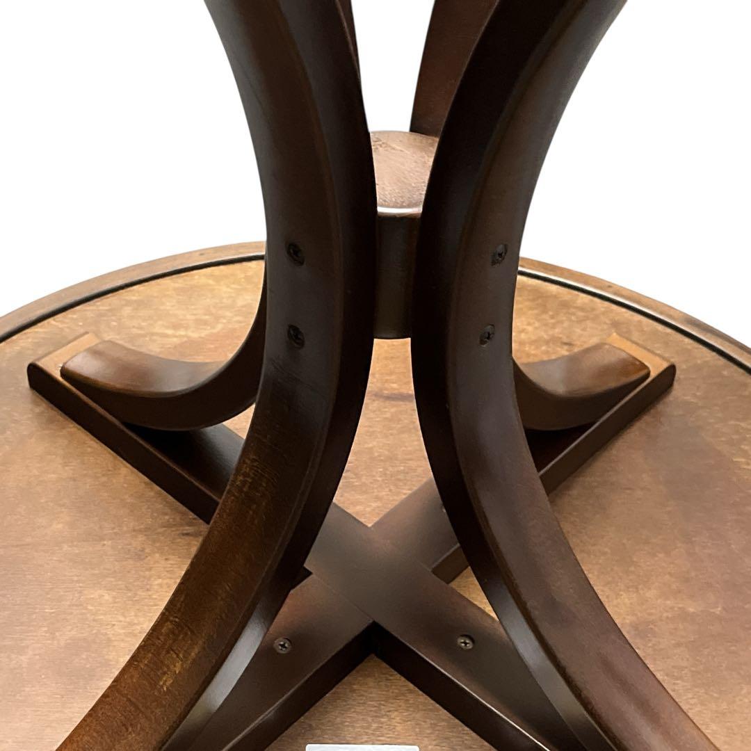 秋田木工 ダイニングテーブル T-130 丸テーブル 75cm 曲木 天然木