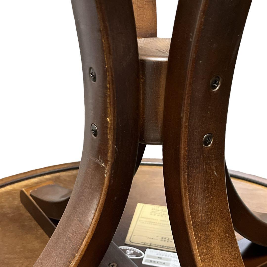 秋田木工 ダイニングテーブル T-130 丸テーブル 75cm 曲木 天然木