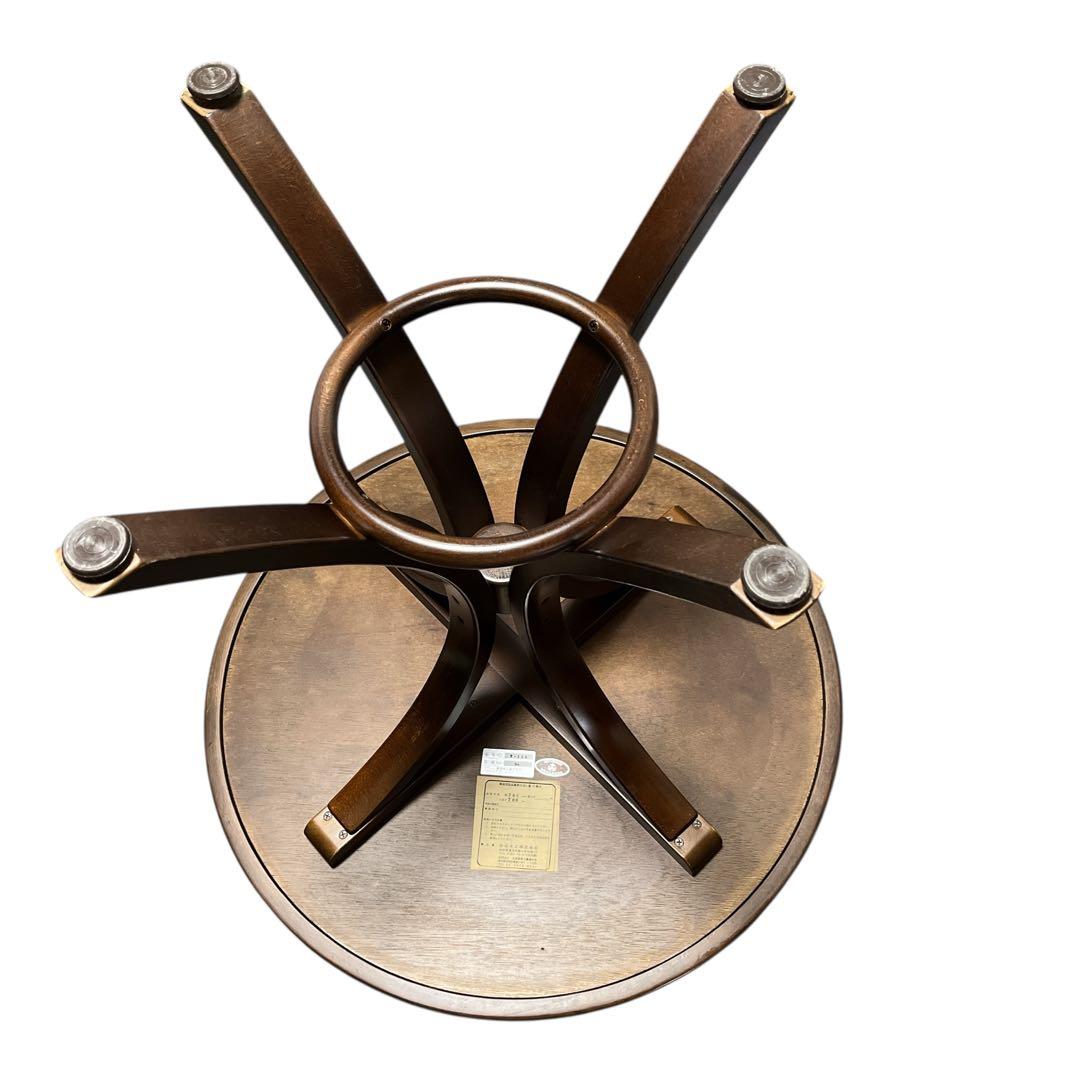 秋田木工 ダイニングテーブル T-130 丸テーブル 75cm 曲木 天然木