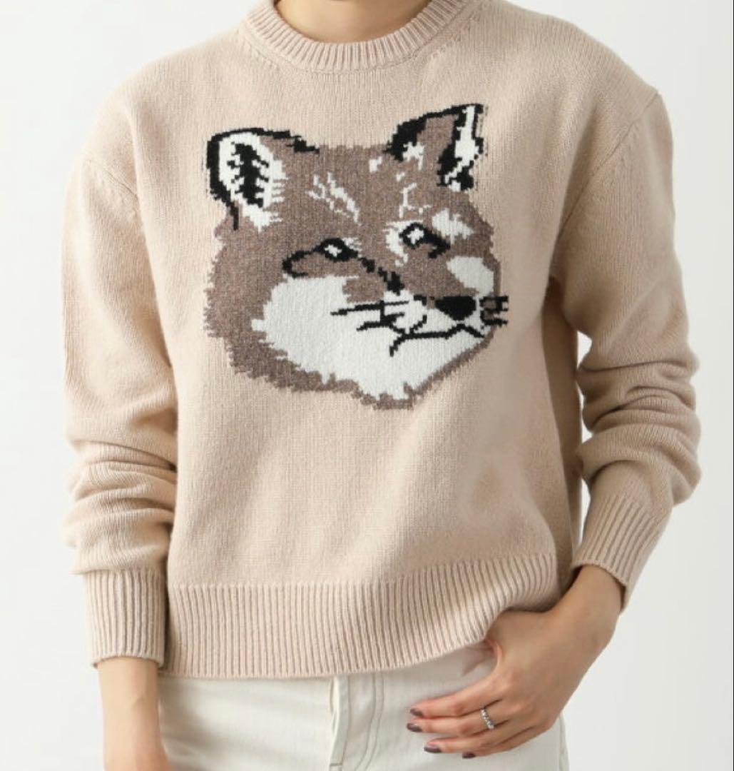 【月さま専用】メゾンキツネ ニット レディース ベージュ S